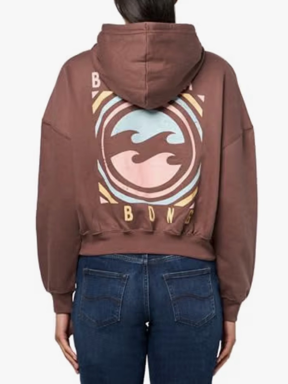Billabong womens Logo Cropped Hoodie Fleece Sweatshirt Hooded Sweatshirt